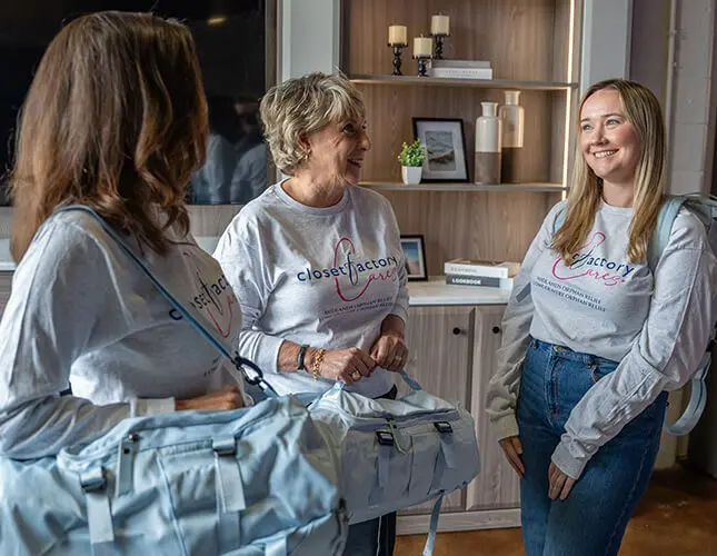 Closet Factory Cares volunteers