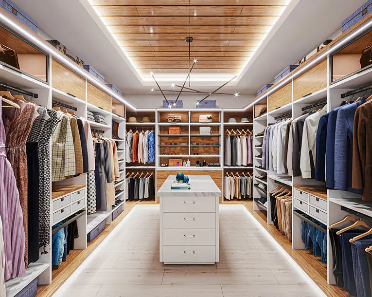 Dressing Room with island