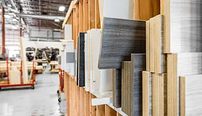 Closet wood finishes