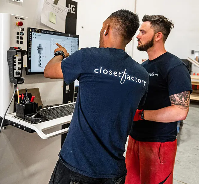 Closet Factory manufacturers building custom closet