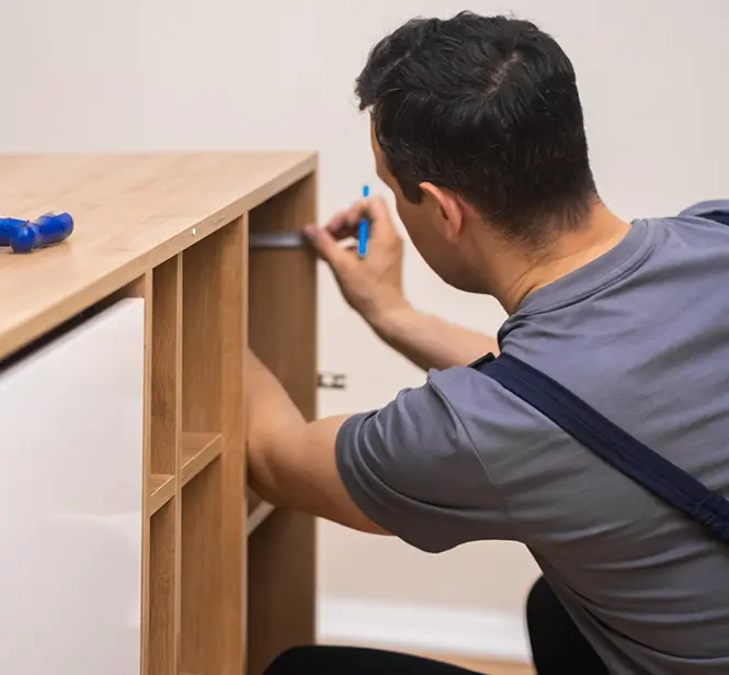 Closet installation in home