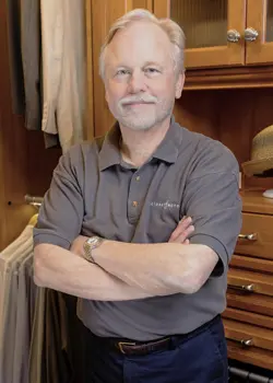 Closet Factory employee Jerry Ostertag