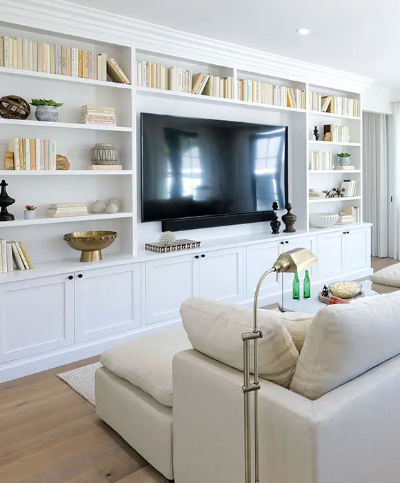 Built in entertainment center