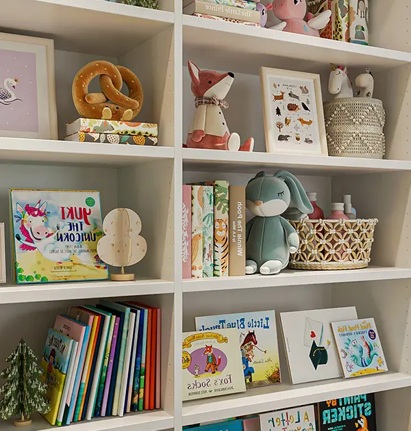Custom children's book shelves