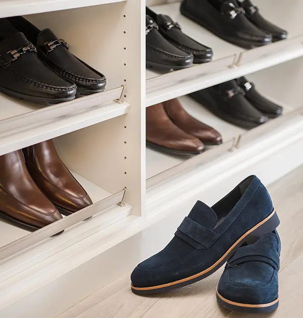 Shoe Shelves with luxury toe stops