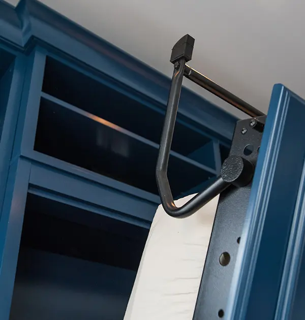 Crown molding on wall bed