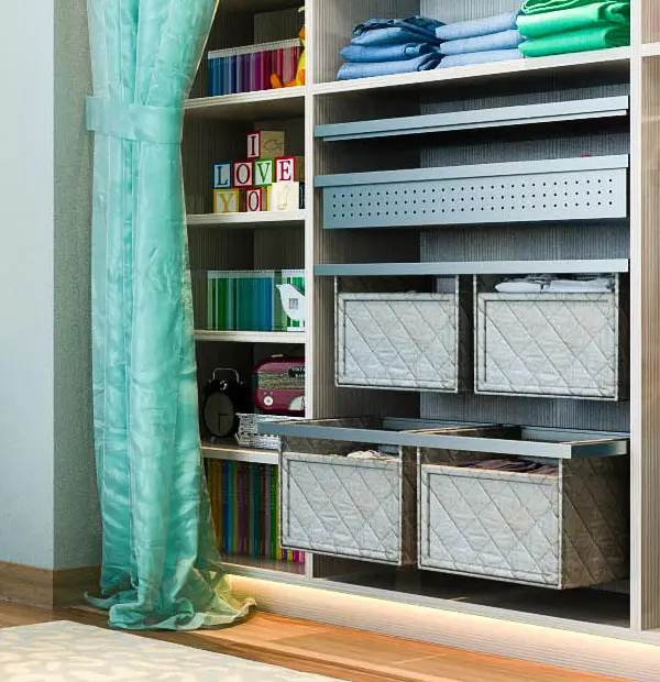Kid closet Quilted drawers