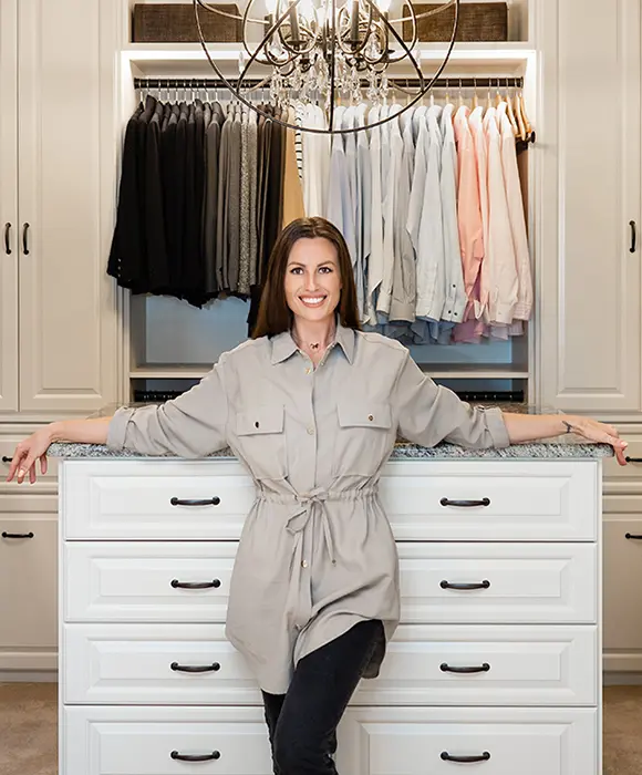 designer in custom closet