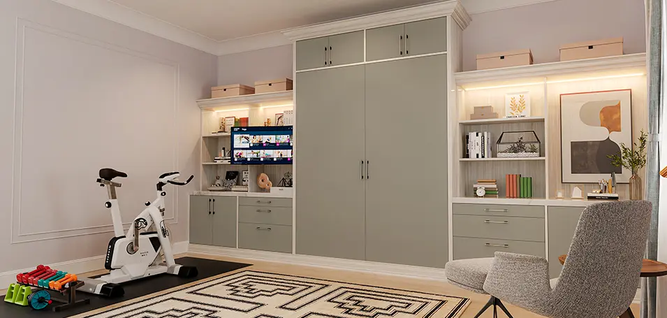 wall bed system in evening star