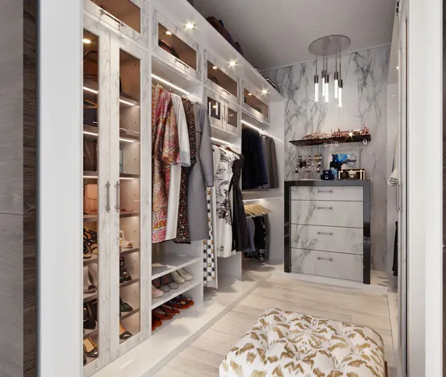 beautiful custom walk in closet