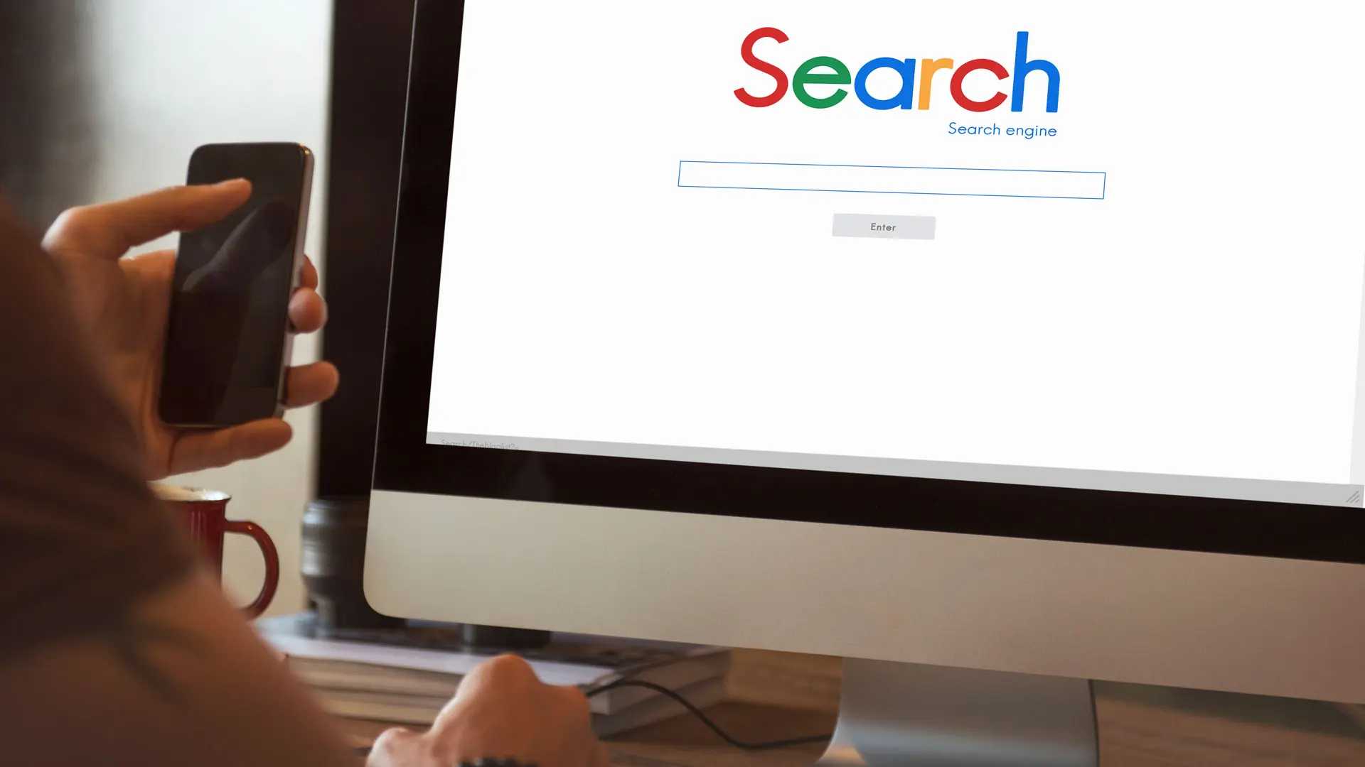 someone searching on google