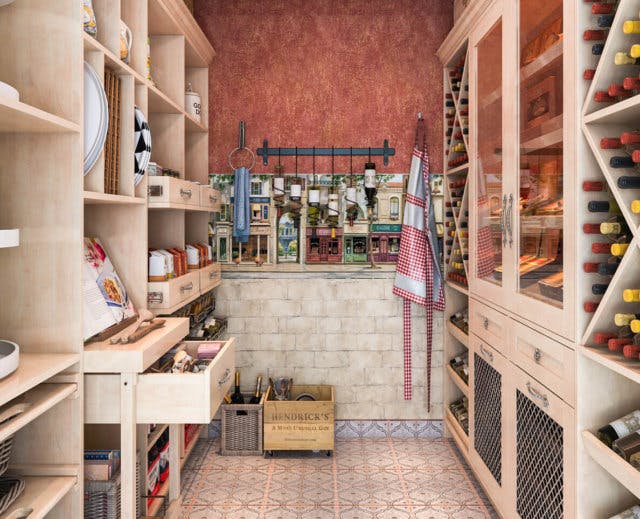 custom kitchen pantry