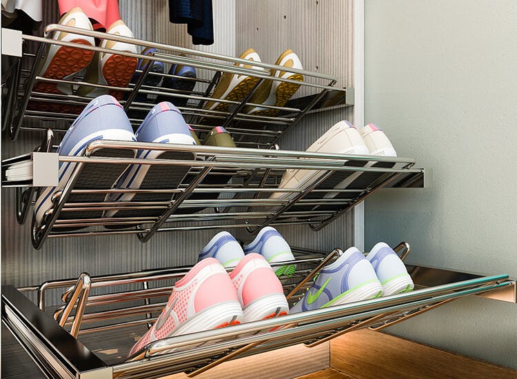 pullout shoe rack for closet