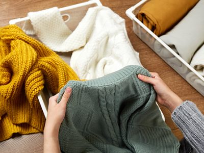 Seasonal clothing organization storage