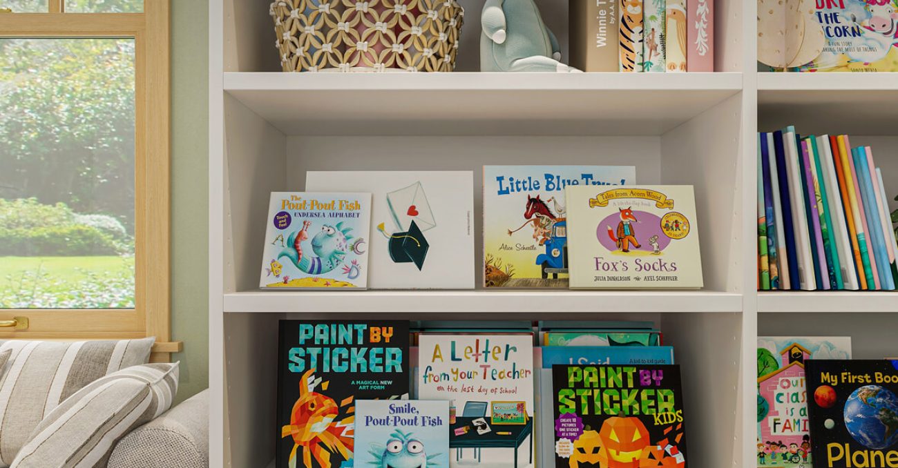 Custom children's book shelf