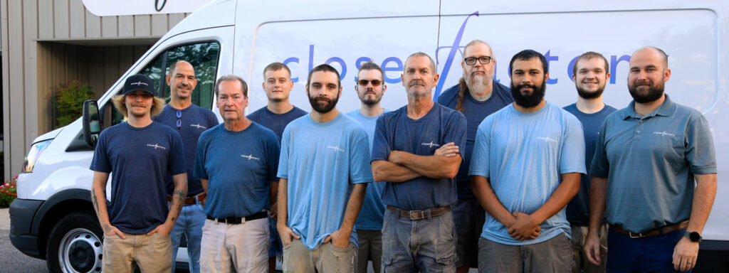 photo of crew of closet factoryshop workers