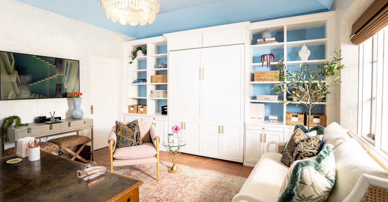 Murphy Bed closed to create dual-purpose room